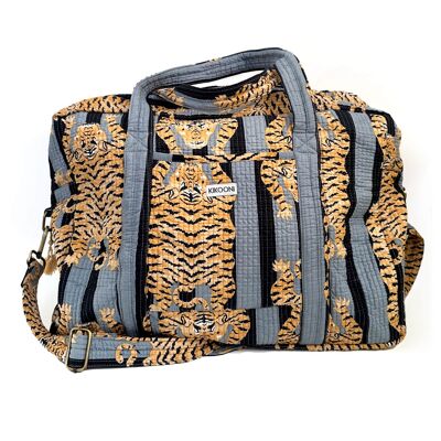 Grand sac de voyage "Poppy Tiger noir"