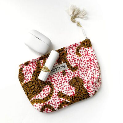 handmade mini bag "h.leopard"