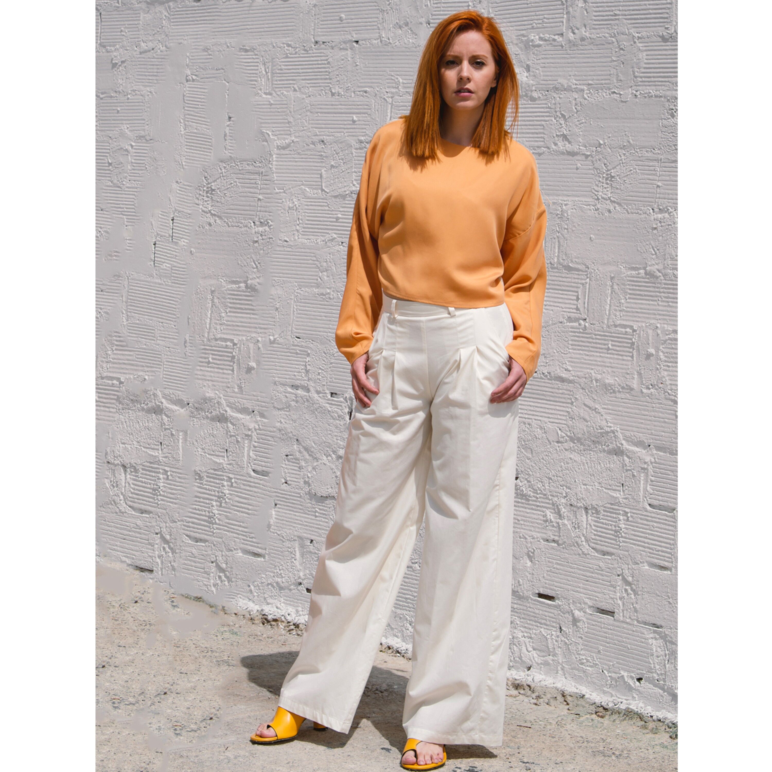 Modello Pinacate, Pantalone palazzo bianco