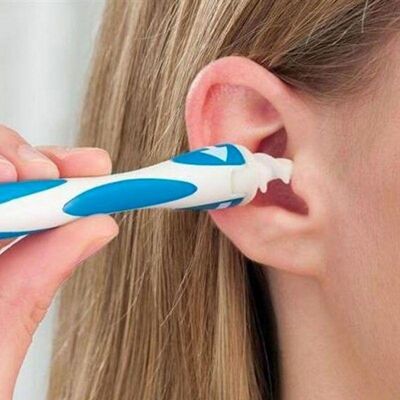 Limpiador de oídos fácil con 16 cabezales de repuesto desechables