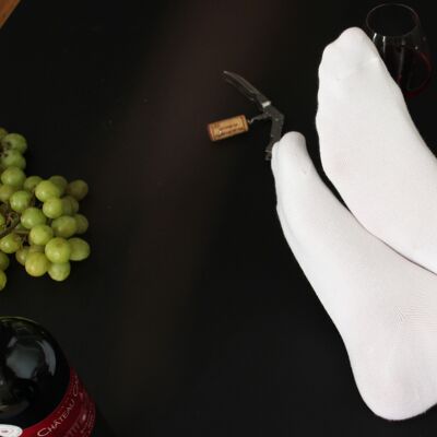Chaussettes vin - Verre de rouge