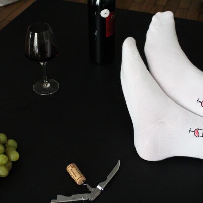 Wine socks - Glass of rosé