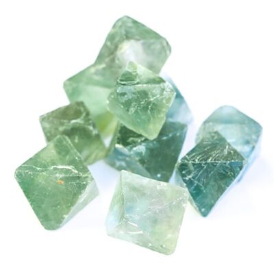 Grüner Fluorit – Oktaedrische Kristalle