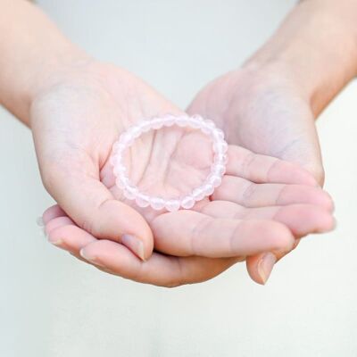 Children's bracelet Rose Quartz 6mm