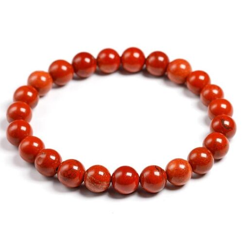 Bracelet Jaspe Rouge 8mm