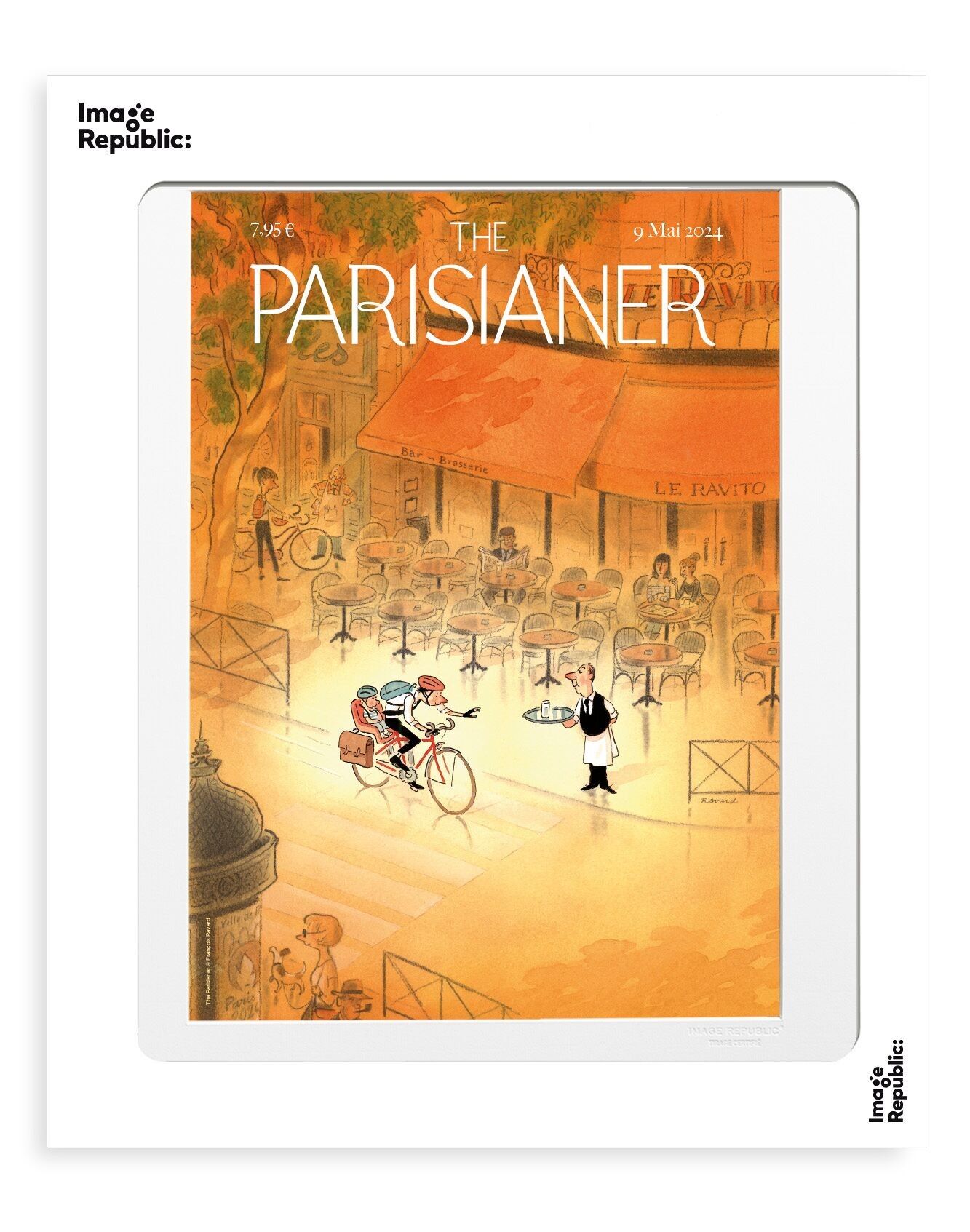 30x40 cm DIE.P N77 RAVARD STRASSENRADFAHREN