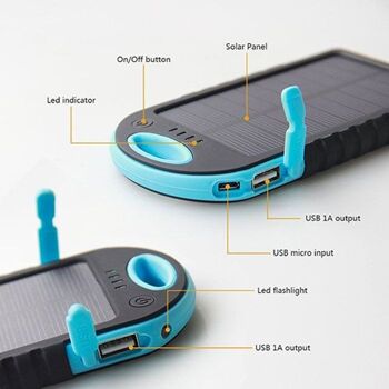 SOLAR CHARGER : Chargeur Solaire Portable Multifonctions 11
