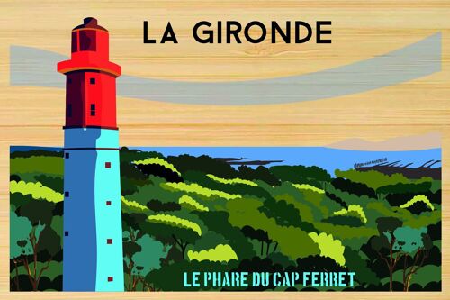 Carte postale en bamboo - CM0179 - Régions de France > Aquitaine, Régions de France > Aquitaine > Gironde, Régions de France