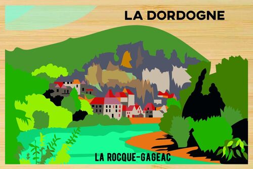 Carte postale en bamboo - CM0189 - Régions de France > Aquitaine, Régions de France > Aquitaine > Dordogne, Régions de France