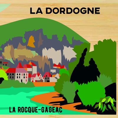 Carte postale en bamboo - CM0189 - Régions de France > Aquitaine, Régions de France > Aquitaine > Dordogne, Régions de France