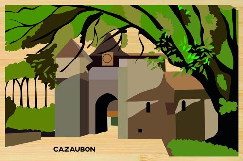 Carte postale en bamboo - CM0237 - Régions de France > Midi-Pyrénées > Gers, Régions de France > Midi-Pyrénées, Régions de France