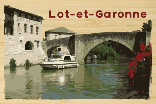 Carte postale en bamboo - TK0260 - Régions de France > Aquitaine, Régions de France > Aquitaine > Lot et Garonne, Régions de France