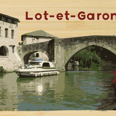 Carte postale en bamboo - TK0260 - Régions de France > Aquitaine, Régions de France > Aquitaine > Lot et Garonne, Régions de France