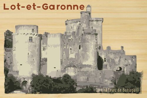 Carte postale en bamboo - TK0263 - Régions de France > Aquitaine, Régions de France > Aquitaine > Lot et Garonne, Régions de France