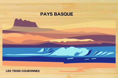 Carte postale en bamboo - CM0282 - Régions de France > Aquitaine, Régions de France > Aquitaine > Pyrénées Atlantiques, Régions de France
