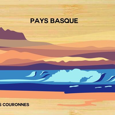 Carte postale en bamboo - CM0282 - Régions de France > Aquitaine, Régions de France > Aquitaine > Pyrénées Atlantiques, Régions de France