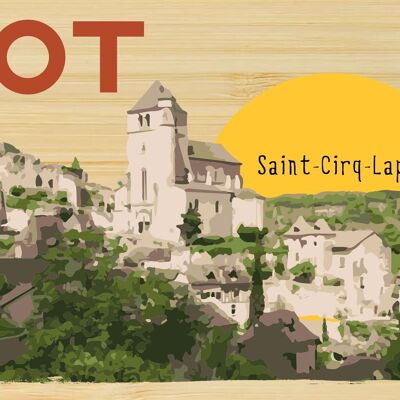 Carte postale en bamboo - TK0292 - Régions de France > Midi-Pyrénées > Lot, Régions de France > Midi-Pyrénées, Régions de France