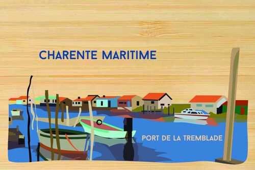 Carte postale en bamboo - CM0315 - Régions de France > Poitou-Charentes > Charente Maritime, Régions de France > Poitou-Charentes, Régions de France