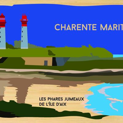 Carte postale en bamboo - CM0317 - Régions de France > Poitou-Charentes > Charente Maritime, Régions de France > Poitou-Charentes, Régions de France