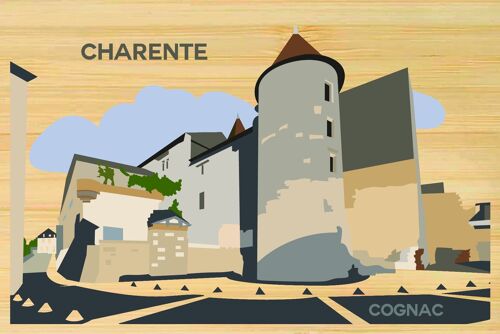 Carte postale en bamboo - CM0333 - Régions de France > Poitou-Charentes > Charente, Régions de France > Poitou-Charentes, Régions de France
