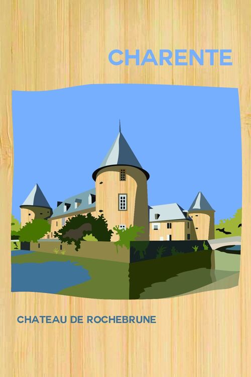 Carte postale en bamboo - CM0342 - Régions de France > Poitou-Charentes > Charente, Régions de France > Poitou-Charentes, Régions de France