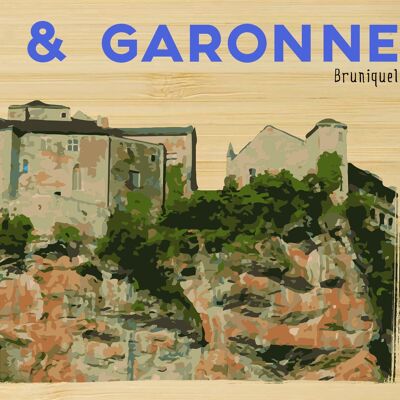 Carte postale en bamboo - TK0364 - Régions de France > Midi-Pyrénées, Régions de France, Régions de France > Midi-Pyrénées > Tarn et Garonne