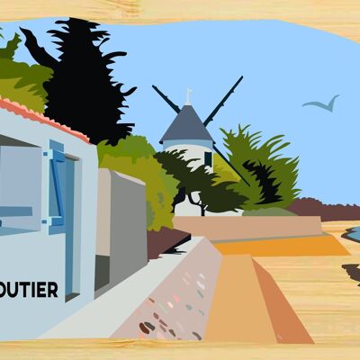 Carte postale en bamboo - CM0376 - Régions de France > Pays de la Loire, Régions de France, Régions de France > Pays de la Loire > Vendée