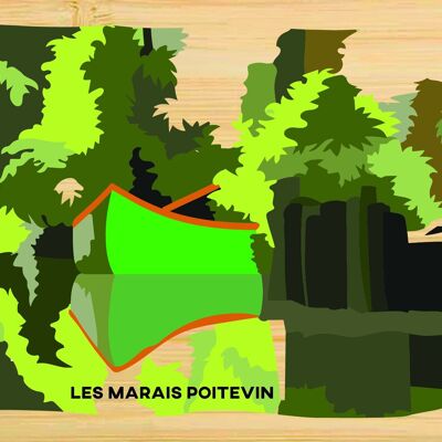 Carte postale en bamboo - CM0377 - Régions de France > Pays de la Loire, Régions de France, Régions de France > Pays de la Loire > Vendée