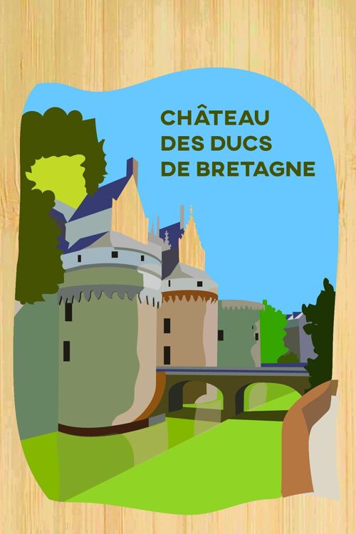Carte postale en bamboo - CM0394 - Régions de France > Pays de la Loire > Loire Atlantique, Régions de France > Pays de la Loire, Régions de France