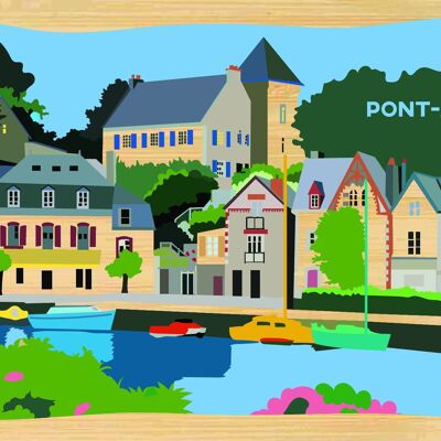 Carte postale en bamboo - CM0399 - Régions de France > Bretagne, Régions de France > Bretagne > Finistère, Régions de France