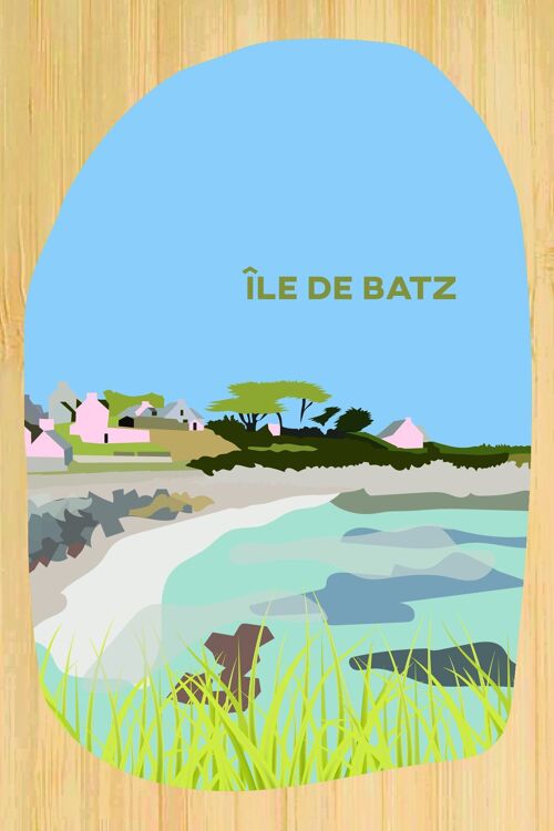 Carte postale en bamboo - CM0400 - Régions de France > Bretagne, Régions de France > Bretagne > Finistère, Régions de France