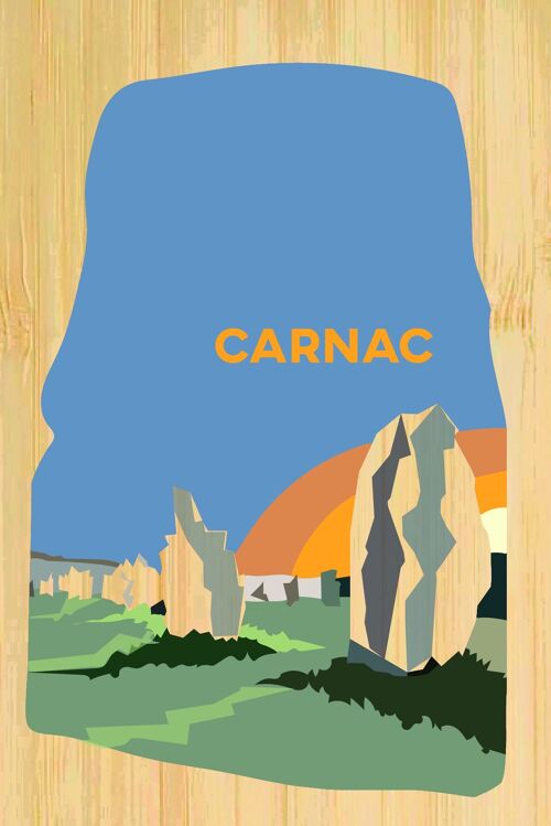 Carte postale en bamboo - CM0426 - Régions de France > Bretagne, Régions de France > Bretagne > Morbihan, Régions de France