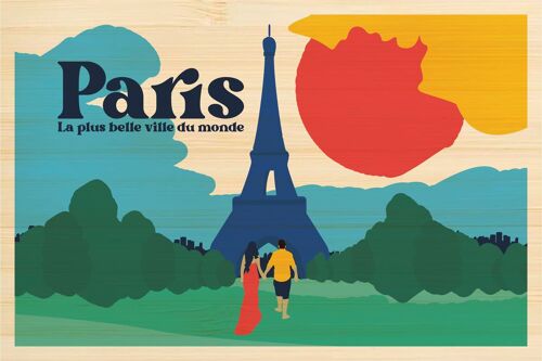 Carte postale en bamboo - AL0430 - Régions de France > Ile-de-France, Régions de France > Ile-de-France > Paris, Régions de France