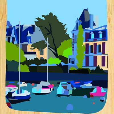 Carte postale en bamboo - CM0423 - Régions de France > Bretagne, Régions de France > Bretagne > Morbihan, Régions de France