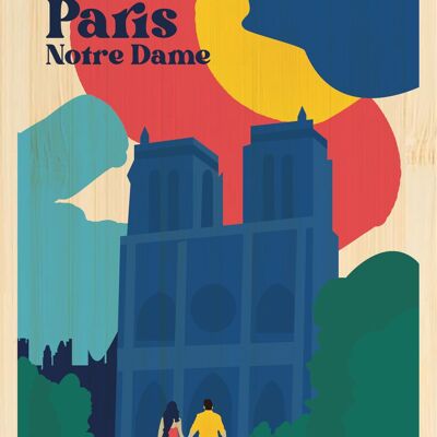 Carte postale en bamboo - AL0436 - Régions de France > Ile-de-France, Régions de France > Ile-de-France > Paris, Régions de France