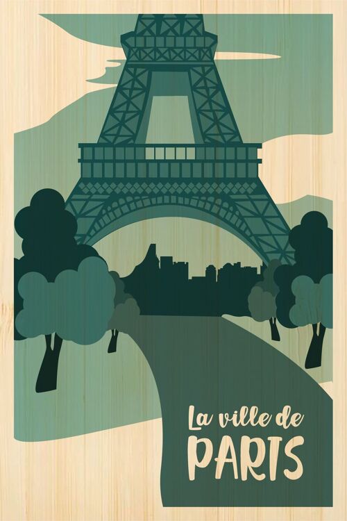 Carte postale en bamboo - AL0439 - Régions de France > Ile-de-France, Régions de France > Ile-de-France > Paris, Régions de France