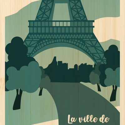 Carte postale en bamboo - AL0439 - Régions de France > Ile-de-France, Régions de France > Ile-de-France > Paris, Régions de France
