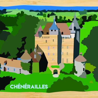 Carte postale en bamboo - CM0443 - Régions de France > Limousin > Creuse, Régions de France > Limousin, Régions de France