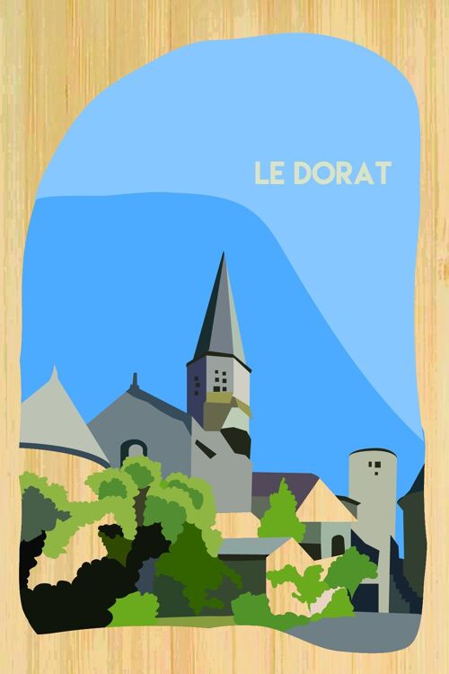 Carte postale en bamboo - CM0457 - Régions de France > Limousin > Haute Vienne, Régions de France > Limousin, Régions de France
