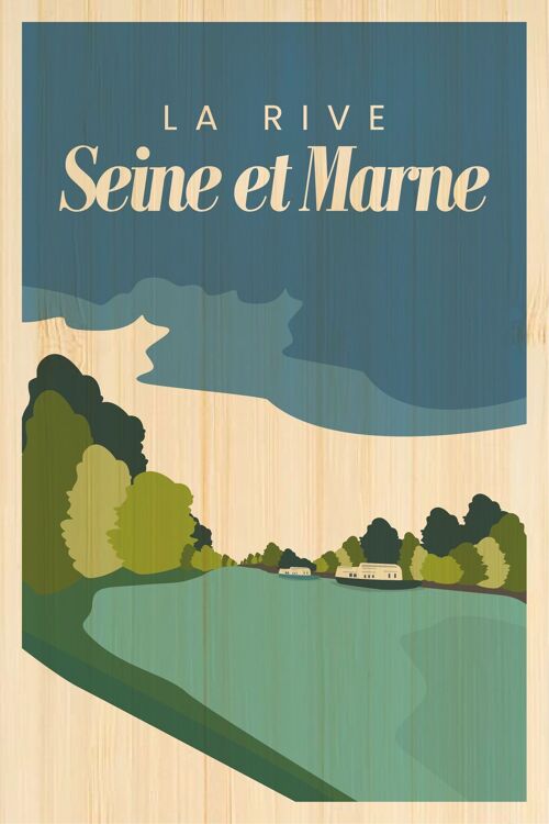 Carte postale en bamboo - AL0463 - Régions de France > Ile-de-France, Régions de France, Régions de France > Ile-de-France > Seine et Marne
