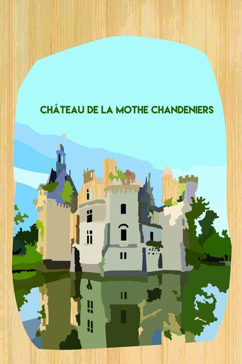 Carte postale en bamboo - CM0476 - Régions de France > Poitou-Charentes, Régions de France, Régions de France > Poitou-Charentes > Vienne