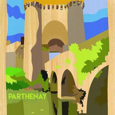 Carte postale en bamboo - CM0486 - Régions de France > Poitou-Charentes > Deux Sèvres, Régions de France > Poitou-Charentes, Régions de France