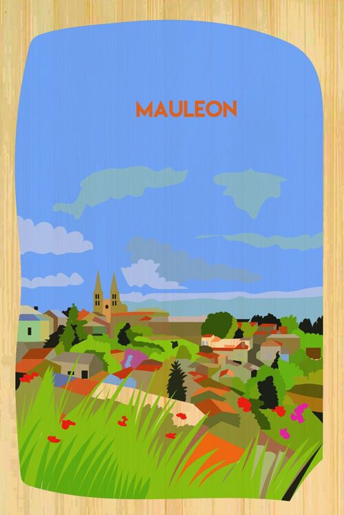 Carte postale en bamboo - CM0487 - Régions de France > Poitou-Charentes > Deux Sèvres, Régions de France > Poitou-Charentes, Régions de France