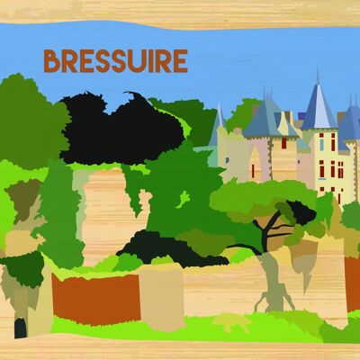 Carte postale en bamboo - CM0490 - Régions de France > Poitou-Charentes > Deux Sèvres, Régions de France > Poitou-Charentes, Régions de France