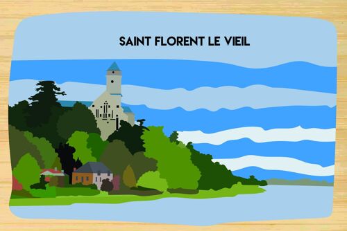 Carte postale en bamboo - CM0495 - Régions de France > Pays de la Loire > Maine et Loire, Régions de France > Pays de la Loire, Régions de France
