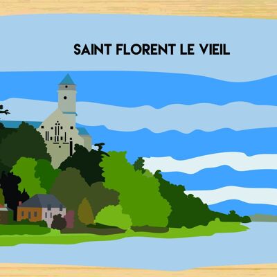 Carte postale en bamboo - CM0495 - Régions de France > Pays de la Loire > Maine et Loire, Régions de France > Pays de la Loire, Régions de France