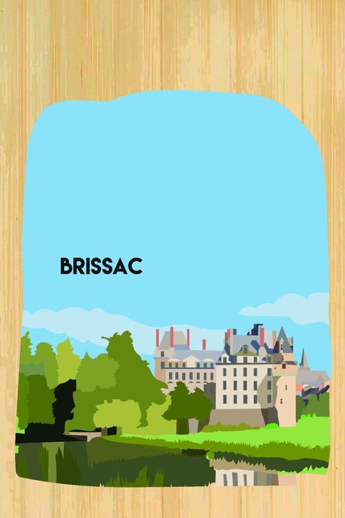Carte postale en bamboo - CM0500 - Régions de France > Pays de la Loire > Maine et Loire, Régions de France > Pays de la Loire, Régions de France