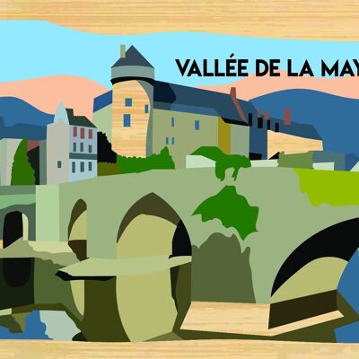 Bambuspostkarte - CM0502 - Regionen Frankreichs > Pays de la Loire > Mayenne, Regionen Frankreichs > Pays de la Loire, Regionen Frankreichs