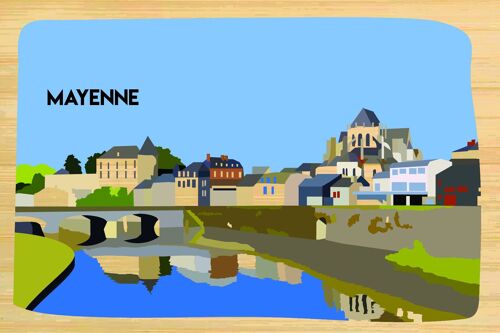 Carte postale en bamboo - CM0503 - Régions de France > Pays de la Loire > Mayenne, Régions de France > Pays de la Loire, Régions de France