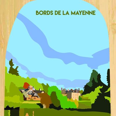 Carte postale en bamboo - CM0509 - Régions de France > Pays de la Loire > Mayenne, Régions de France > Pays de la Loire, Régions de France